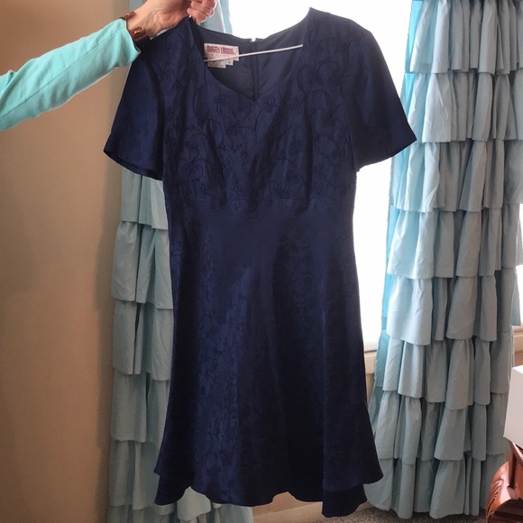 *Maggie London Vintage Silk Cocktail Dress :) - Picture 1 of 2